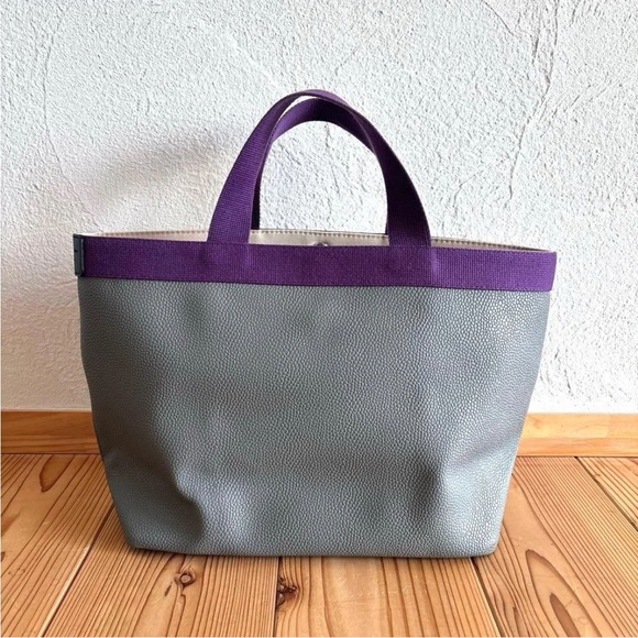 Herve Chapelier Tote Bag in Purple and Gray - Picture 2 of 15